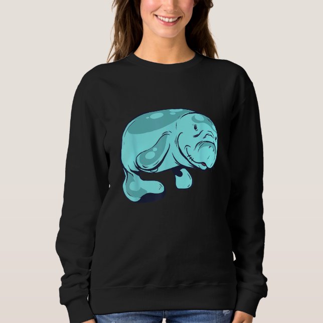 Cute Manatee  Aquatic Animal Sea Animal Manatee Sweatshirt (Vorderseite)