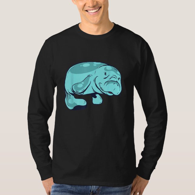 Cute Manatee  Aquatic Animal Sea Animal Manatee T-Shirt (Vorderseite)