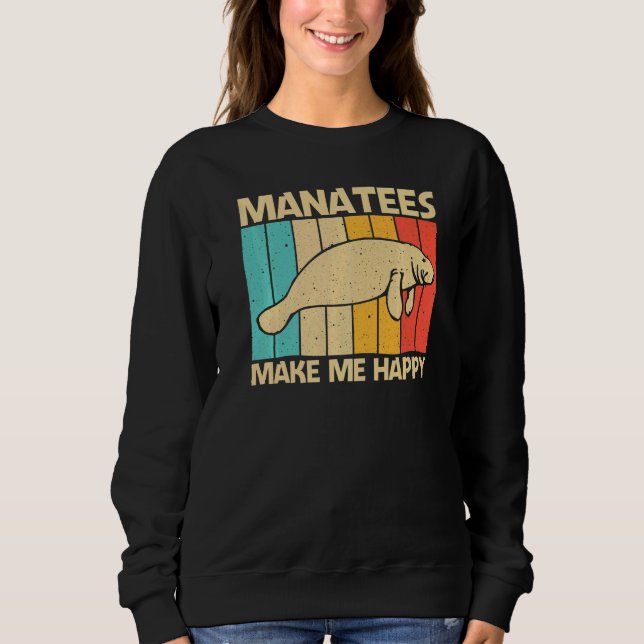 Cute Manatee For Men Women Sea Cow Dugong Manatee  Sweatshirt (Vorderseite)