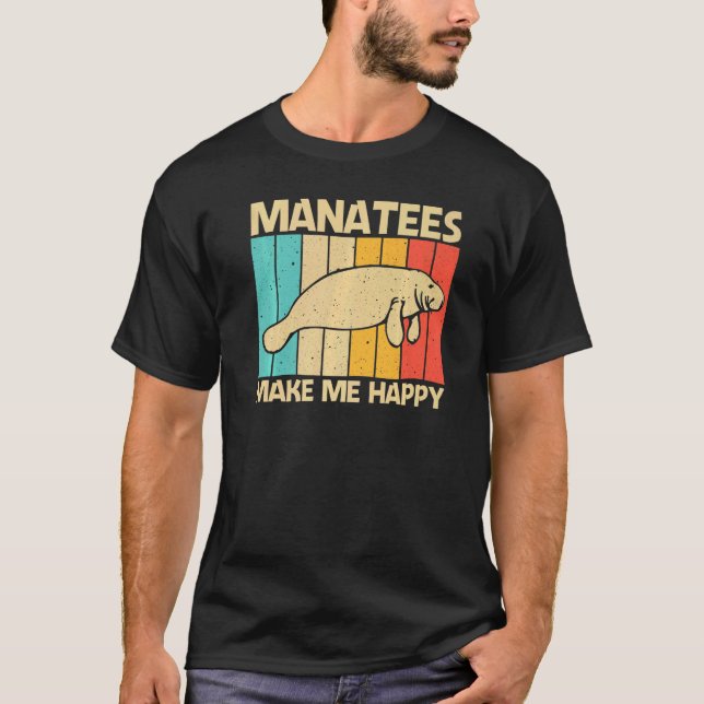 Cute Manatee For Men Women Sea Cow Dugong Manatee  T-Shirt (Vorderseite)