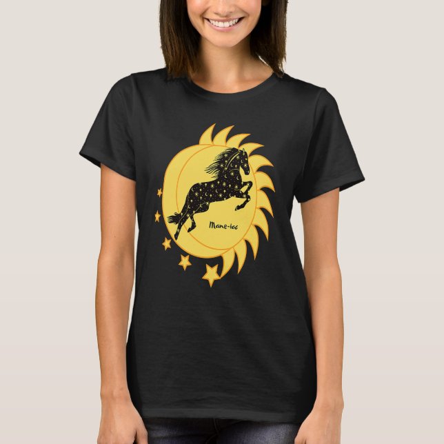 Cute Mane iac Celestial Horse Dancer Girls Graphic T-Shirt (Vorderseite)