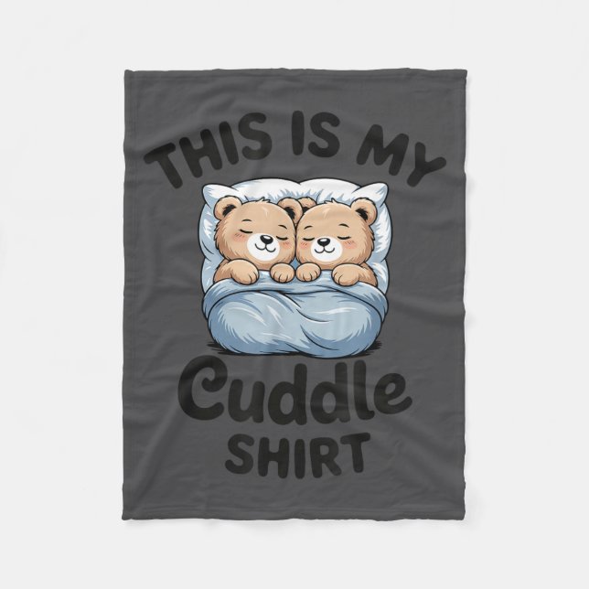 Cute Matching Bear This Is My Cuddle  Fleecedecke (Vorderseite)