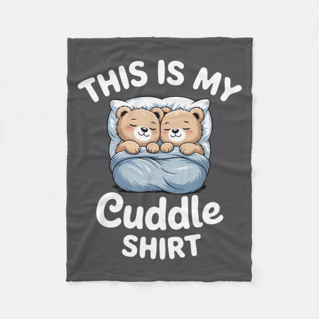 Cute Matching Bear This Is My Cuddle  Fleecedecke (Vorderseite)