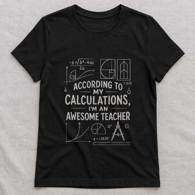 Cute Math Formula Tee, Funny Awesome Teacher T-Shirt (Von Creator hochgeladen)