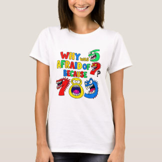 Cute Maths Numbers Monsters Cartoon T Shirt Kids!!