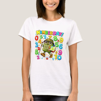 Cute Maths Numbers Sloth Number Day T Shirt UK Kid