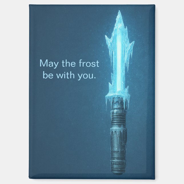 Cute May the Frost Be With You Refrigerator Magnet (Vorderseite)