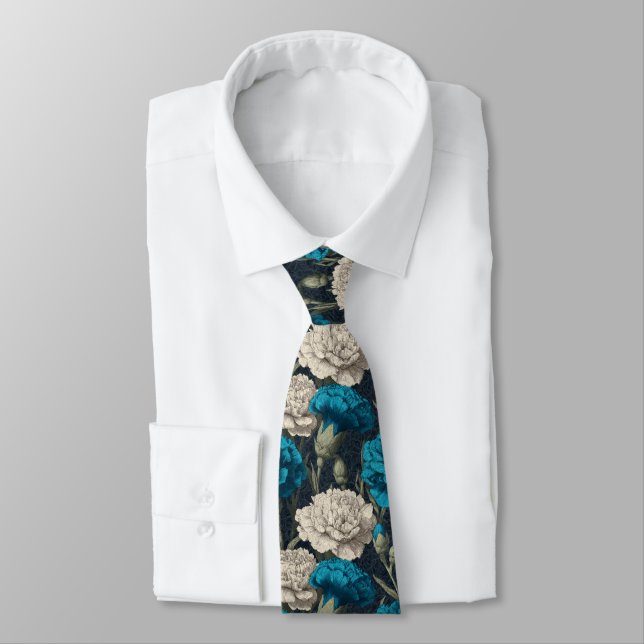 Cute Mens Accessories Carnation Floral Krawatte (Gebunden)
