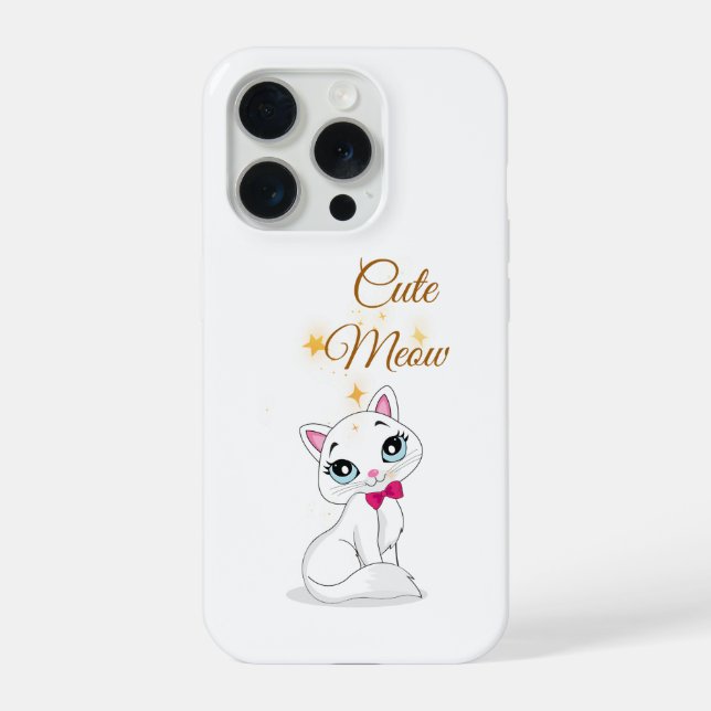 Cute Meow Cat Phone Case  iPhone Hülle (Rückseite)
