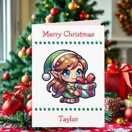 Cute Merry Christmas Child's | Word Search Inside Feiertagskarte