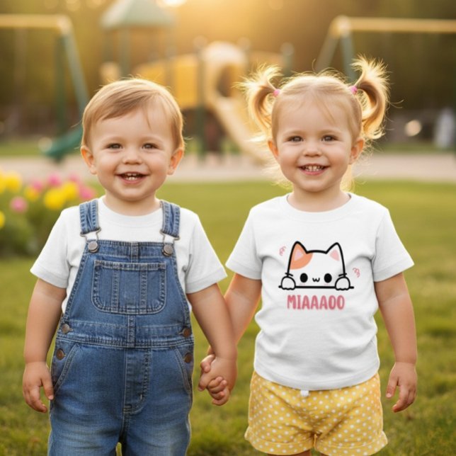 Cute MIAAAOO Cat Baby Toddler Shirt (Von Creator hochgeladen)