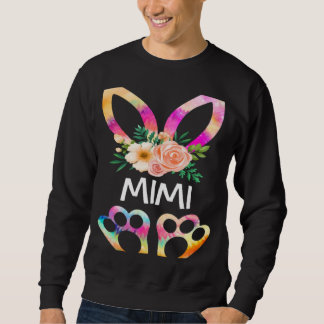Cute Mimi Bunny Tie Dye Print  Family Easter Day M Sweatshirt