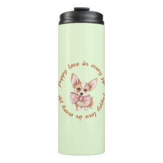 Cute Minimal Dog Lover Thermal Tumbler Thermosbecher
