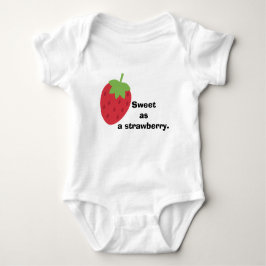 Cute Minimal Strawberry Baby Clothing Baby Strampler
