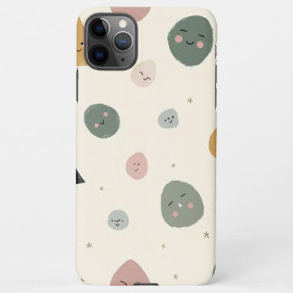 Cute Minimalist Faces Phone Case iPhone 11Pro Max Hülle