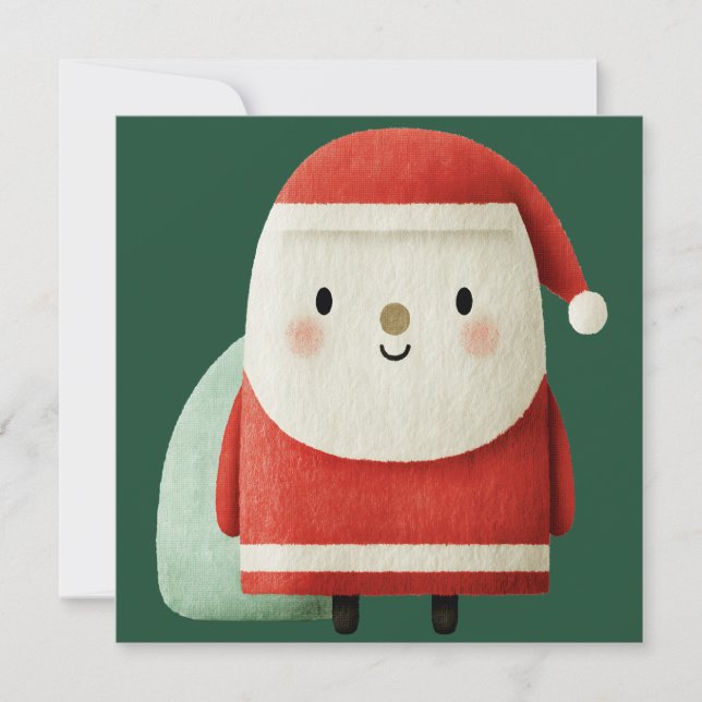 Cute Minimalist Santa Claus (Vorderseite)