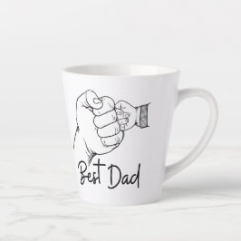Cute Modern Best Dad  Milchtasse