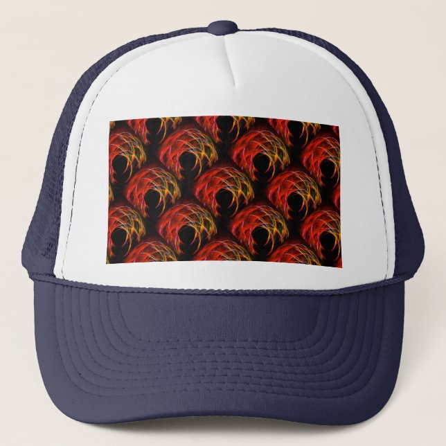 Cute Modern Boho Elegant Abstract Art Pattern #503 Truckerkappe (Vorderseite)