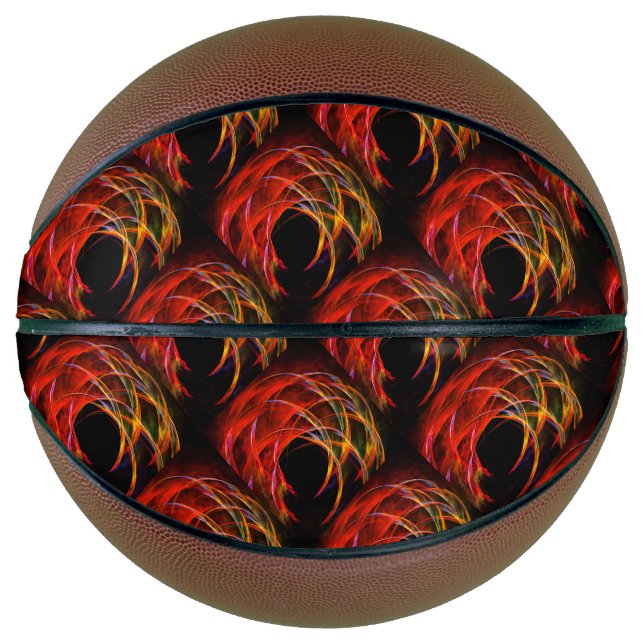 Cute Modern Boho Elegantes abstraktes Kunstmuster  Basketball (Vorderseite)