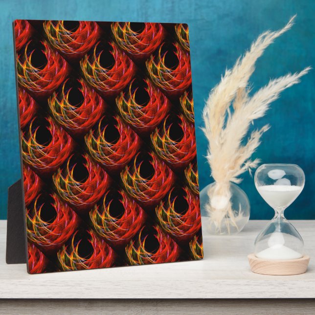 Cute Modern Boho Elegantes abstraktes Kunstmuster  Fotoplatte (Seite)