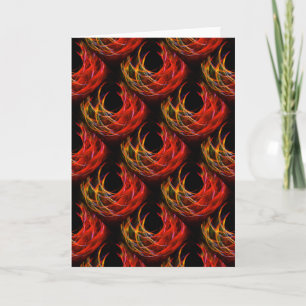 Cute Modern Boho Elegantes abstraktes Kunstmuster Karte