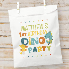 Cute Modern Dino Dinosaur Kid's Birthday Party Geschenktütchen
