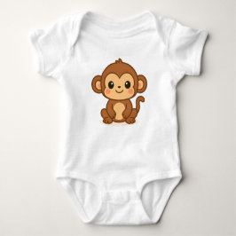 Cute Monkey Baby Bodysuit Baby Strampler