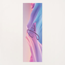 Cute Monogrammed Colorful Pattern Yogamatte