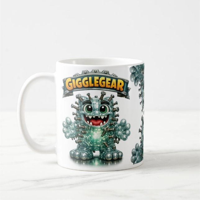 Cute Monster called "Giggle Gear" Kaffeetasse (Links)