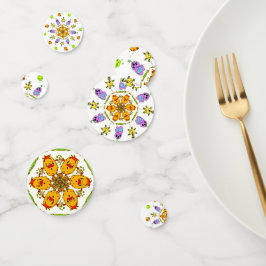 cute monster paper plates confetti konfetti
