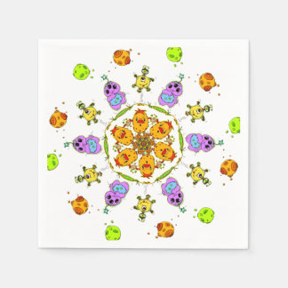 cute monsters serviette