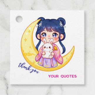 Cute Moon Bunny Girl  Geschenkanhänger