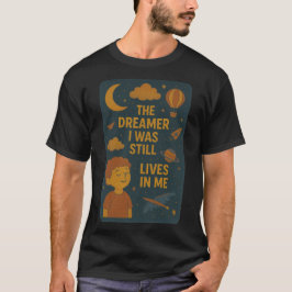 Cute Moon Child Cosmic Dream Illustration T-Shirt