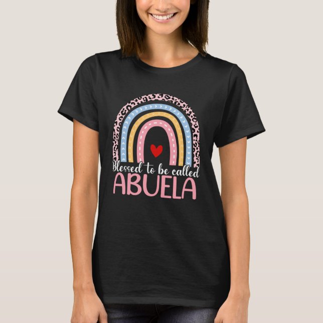 Cute Mother s Day Blessed To Be Called Abuela Rain T-Shirt (Vorderseite)