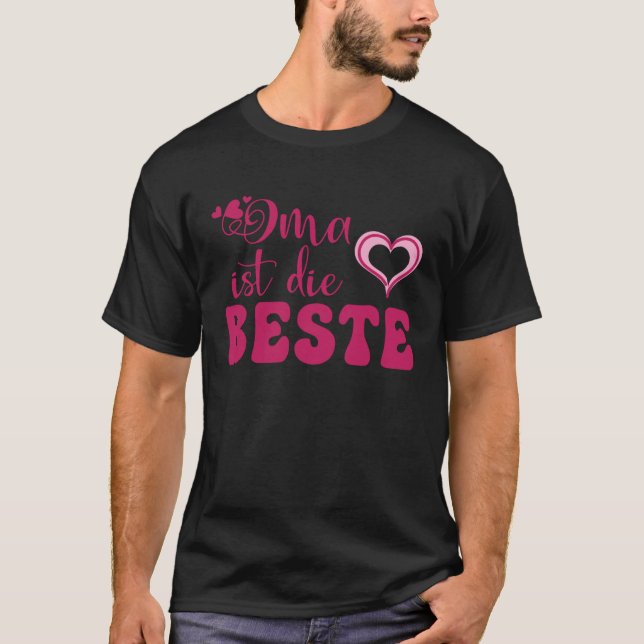 Cute Motheru2019s Day Love Heart Women Oma ist die T-Shirt (Vorderseite)
