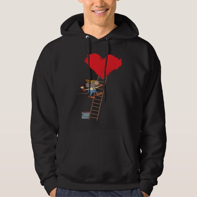 Cute Mouse Heart Hoodie (Vorderseite)