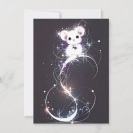 Cute Mouse Unique Christmas Cards Feiertagskarte