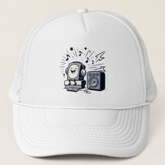 Cute Music Lover – Fun Cartoon Music Cap Truckerkappe