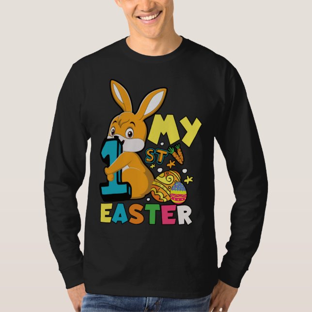 Cute My First Easter Day Egg Hunt Boys Girls Kids  T-Shirt (Vorderseite)