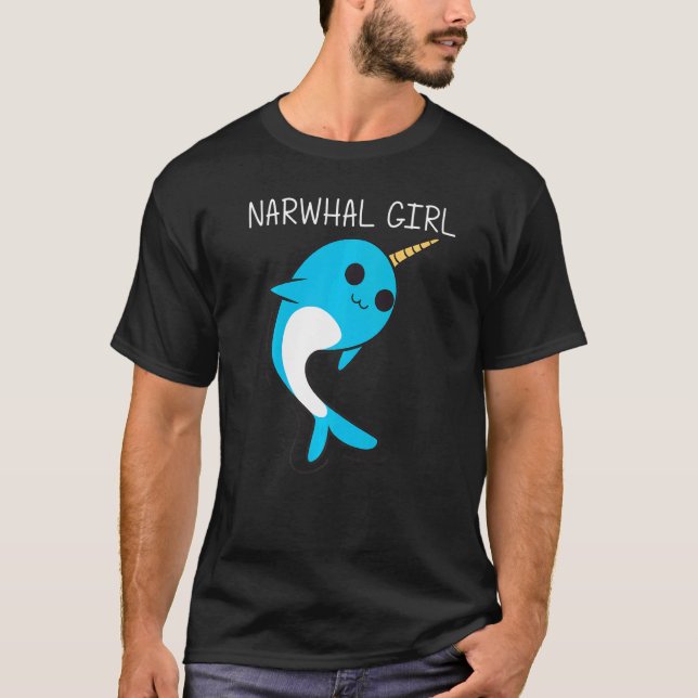 Cute Narwhal For Girls Kids Narwhale Narwhal Tusk T-Shirt (Vorderseite)