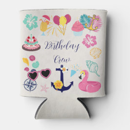 Cute Nautical Birthday Dosenkühler