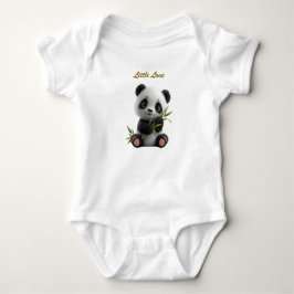 Cute Neutral Panda Newborn Baby Bodysuit Baby Strampler