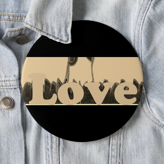 Cute Nice & Lovely Ich liebe  Button (Beispiel)