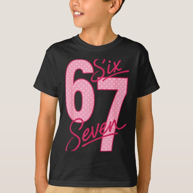 Cute Nk 67 Valentine Six Seven Funny Meme Women Gi T-Shirt (Vorderseite)