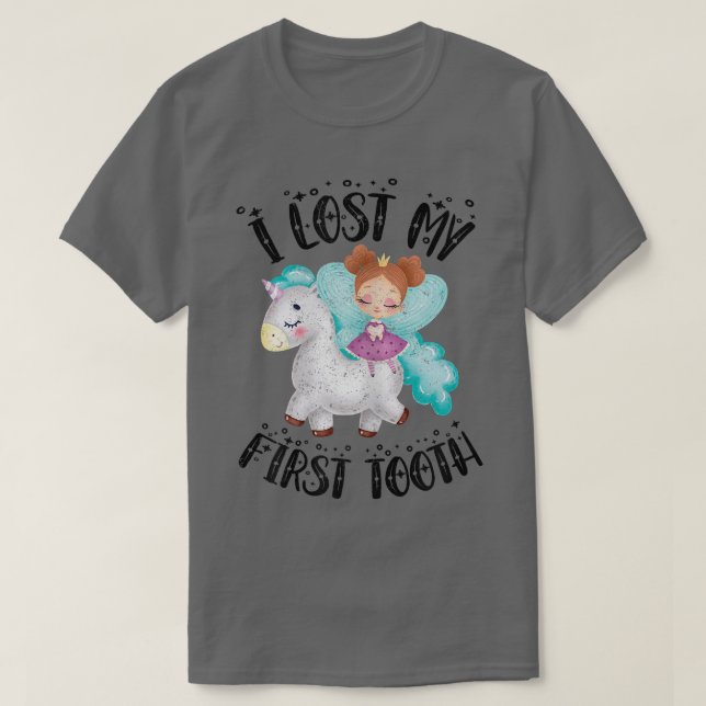 Cute Novelty I Lost My First Baby Tooth Out Fairy  T-Shirt (Design vorne)