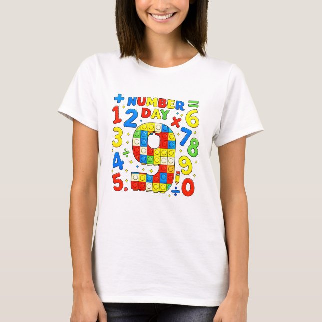 Cute Numbers Learning Cartoon Graphic T Shirt Kids (Vorderseite)