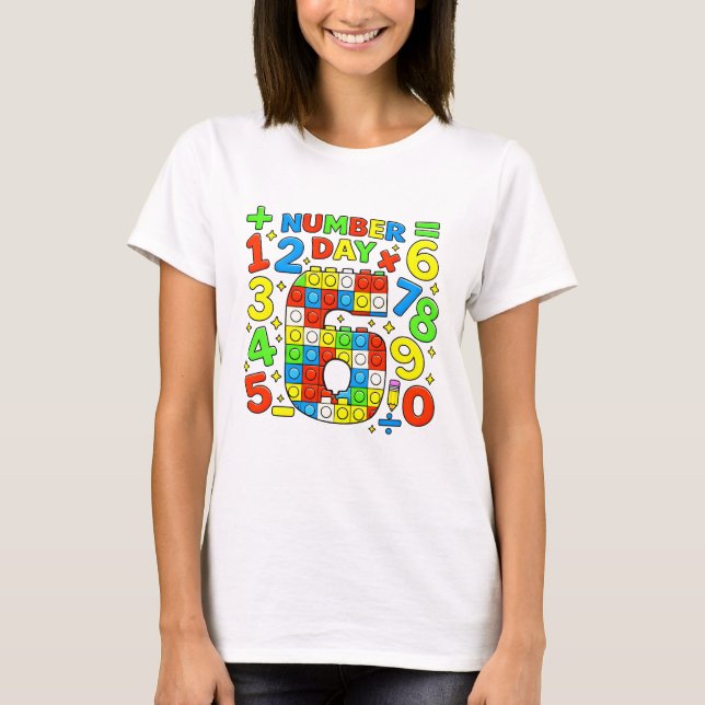 Cute Numbers Learning Cartoon Graphic T Shirt Kids (Vorderseite)
