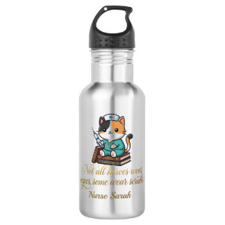 Cute Nurse Calico Cat Personalized gift Edelstahlflasche