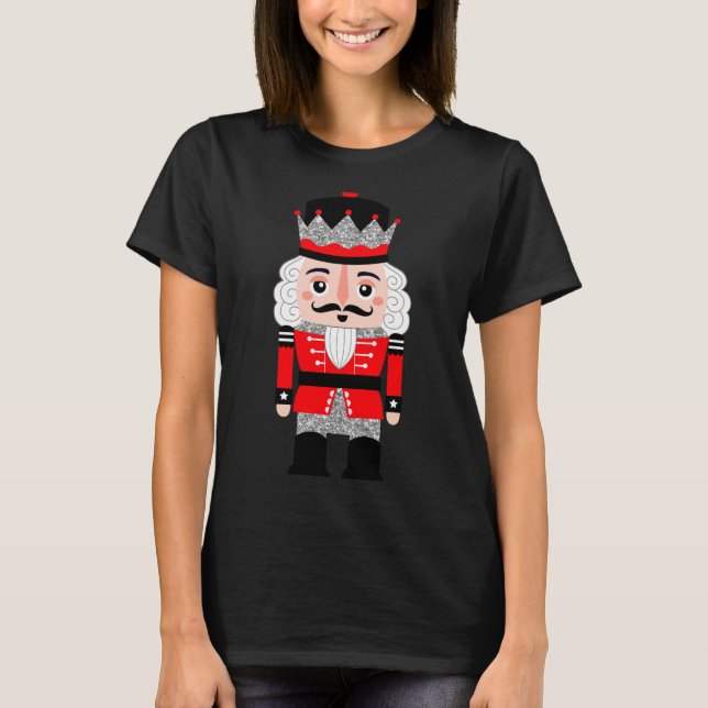 Cute Nutcracker Christmas Womens  T-Shirt (Vorderseite)