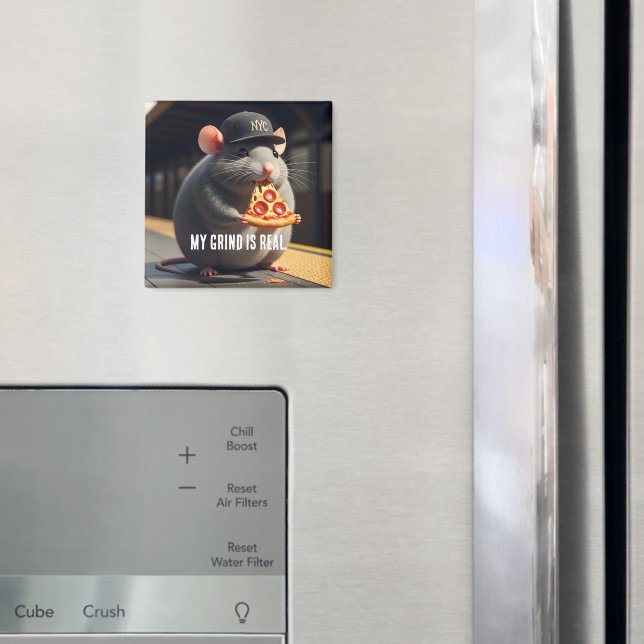 Cute NYC Pizza Rat Subway Legend Magnet (In Situ (Kühlschrank))